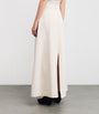 Palmer//Harding Ivory Denim Resilient A-Line Maxi Skirt