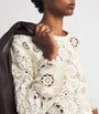 Ivory Crochet Long-Sleeve Top