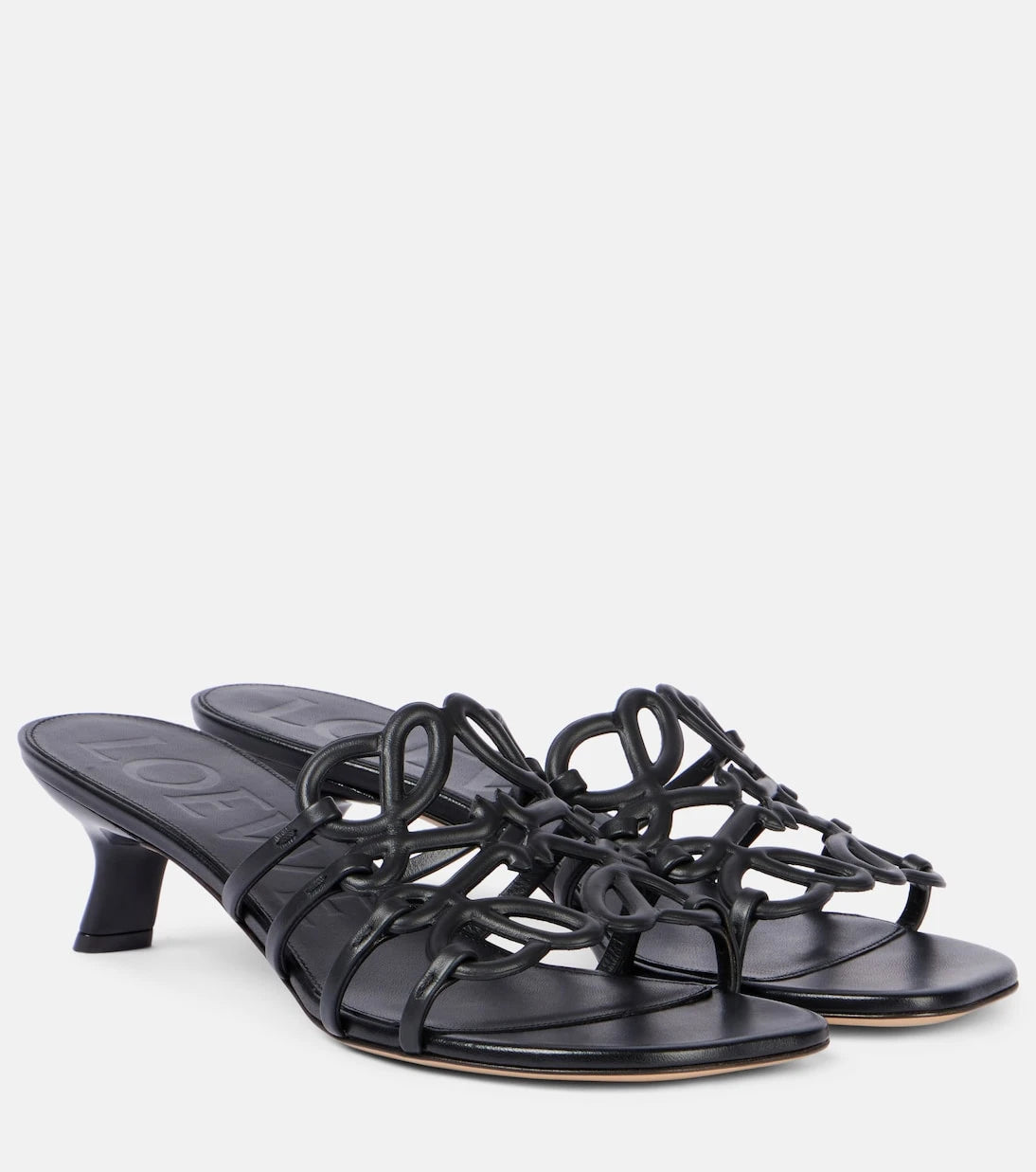 Loewe - Paula's Ibiza Petal Anagram leather mules