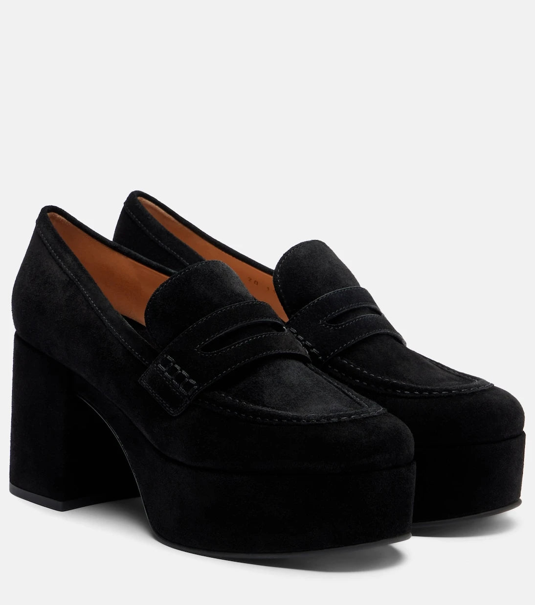 Gianvito Rossi - Jenna suede loafer pumps