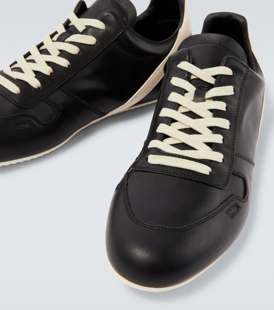 Rick Owens - Minimal leather sneakers