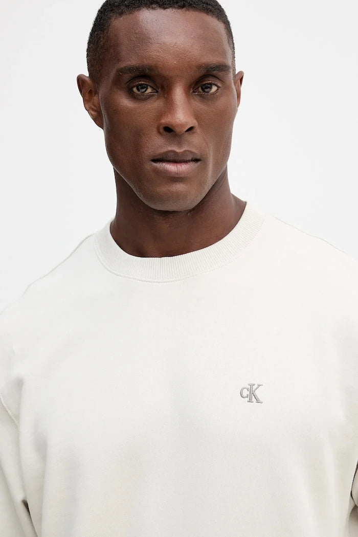 Calvin Klein Jeans Erkek Pamuklu Sweatshirt