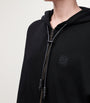 Black Cotton-Blend Flamenco Hoodie