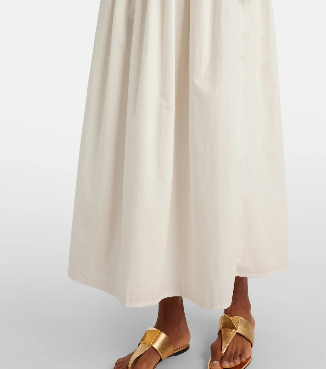 Faithfull - Shirred cotton maxi dress