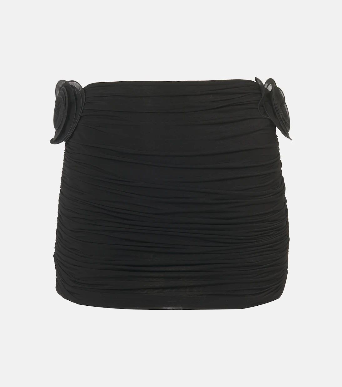 Magda Butrym - Floral-appliqué ruched miniskirt