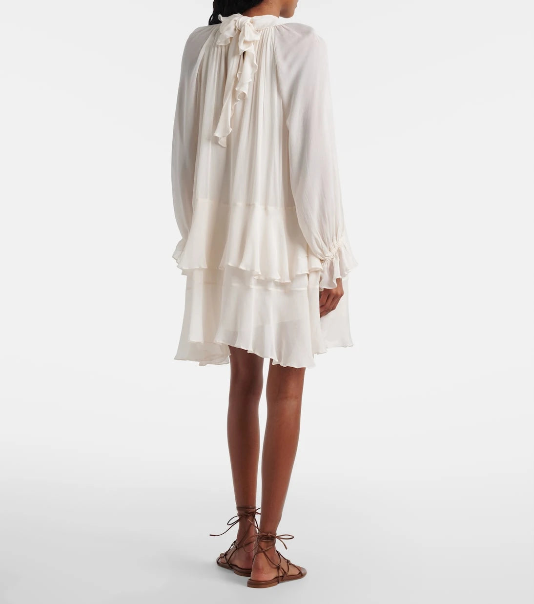 Poupette St Barth - Dina ruffled chiffon minidress