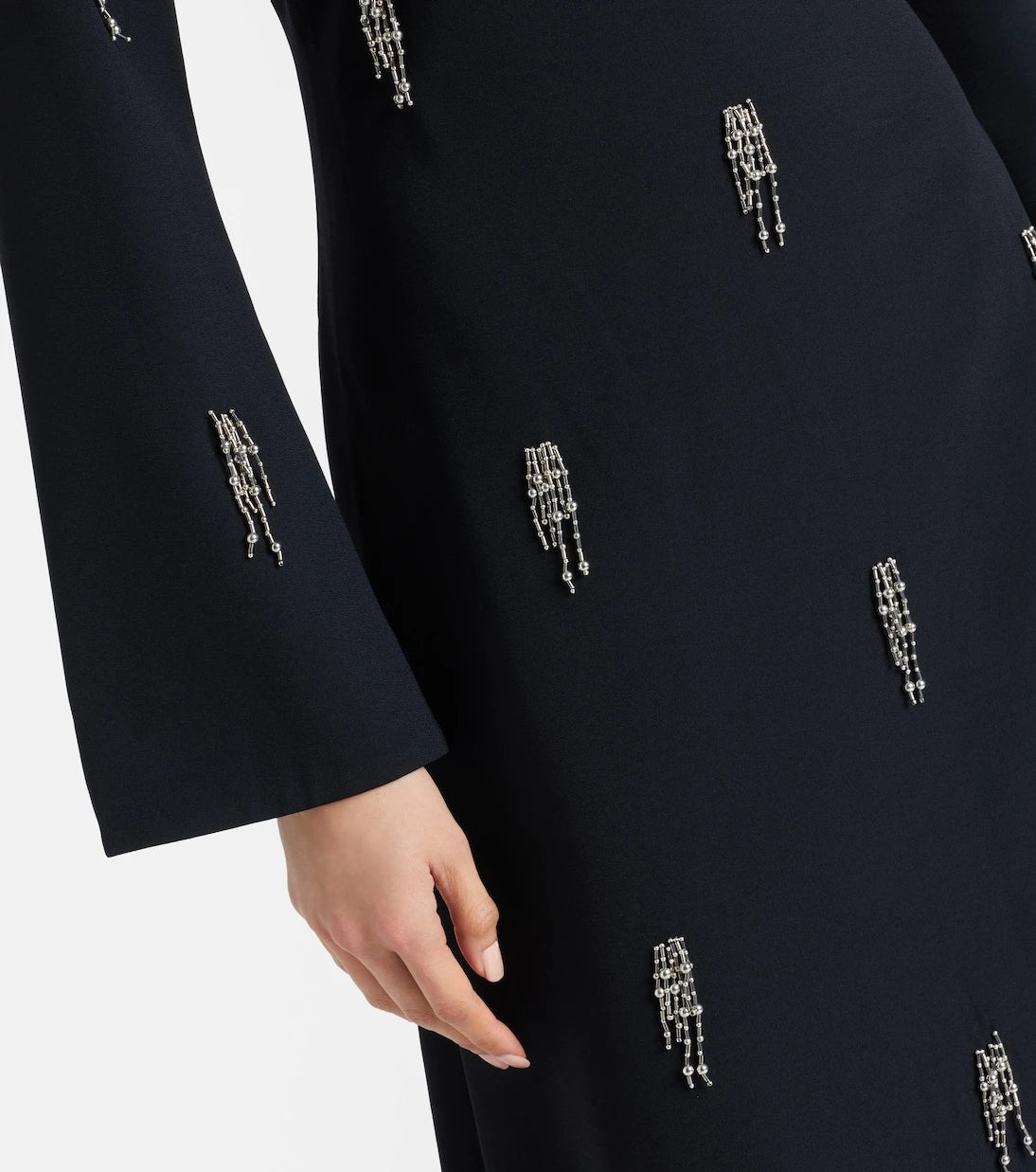 Simkhai - Coretta embellished crêpe midi dress