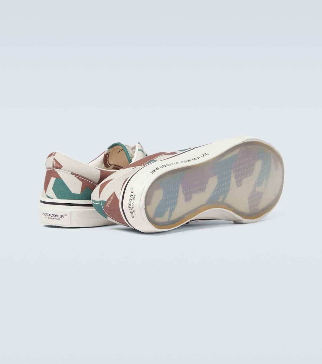 Undercover - Camouflage canvas sneakers
