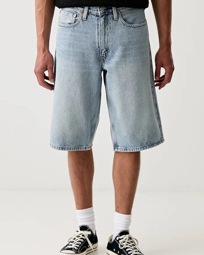 Levi's къс панталон мъжки от деним 470 BAGGY