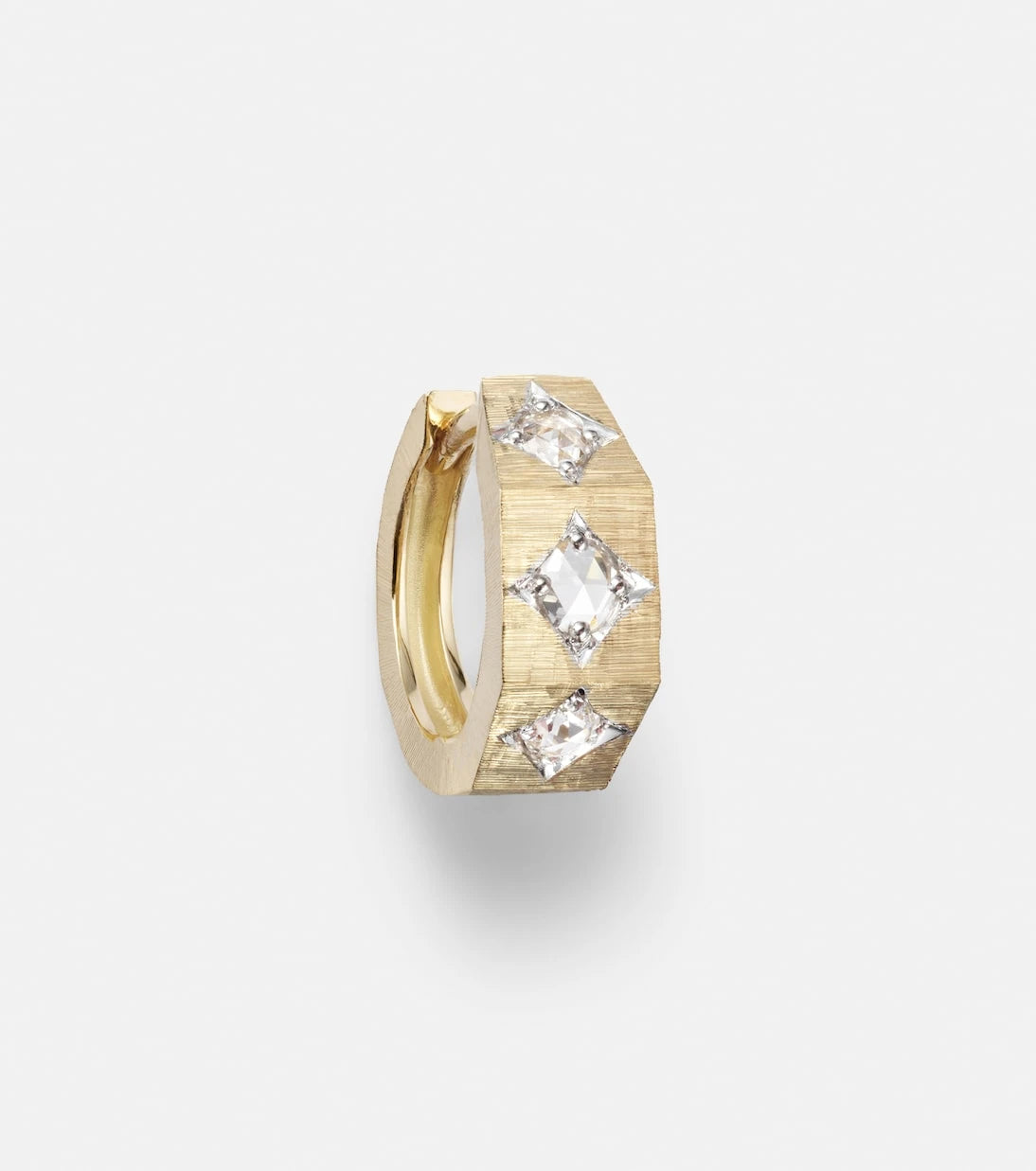 Marie Lichtenberg - Ecrou Coco 18kt gold single hoop earring