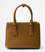 Prada Brown Mini Leather Galleria Top-Handle Bag