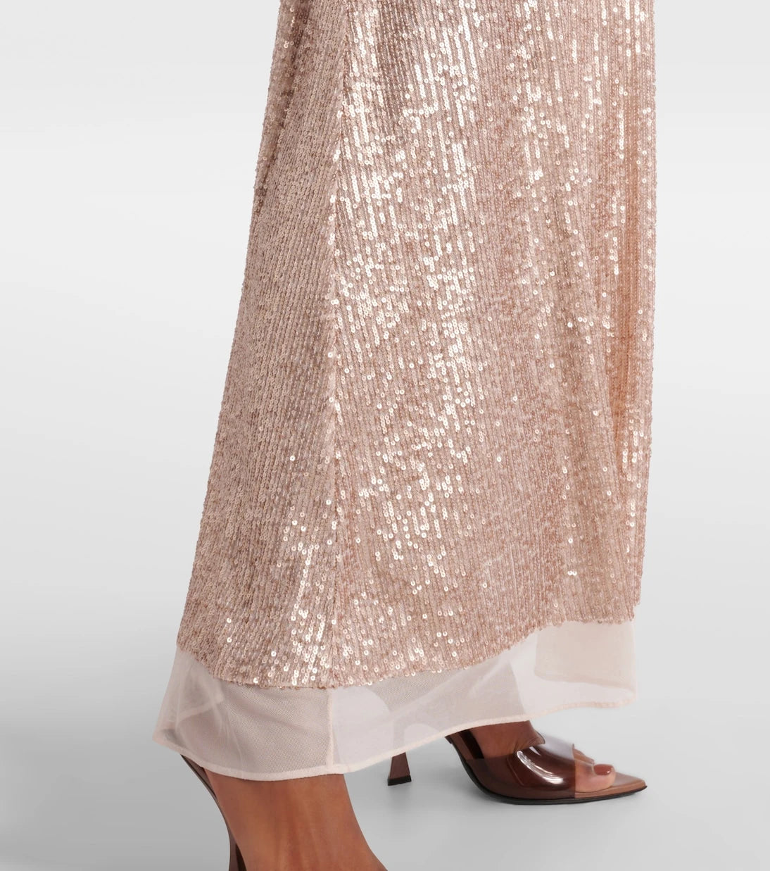 Norma Kamali - Floral-appliqué sequined gown