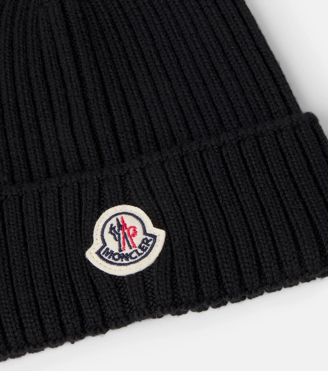 Moncler Enfant - Logo virgin wool beanie