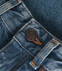 Blue Tapered Puddle Jeans