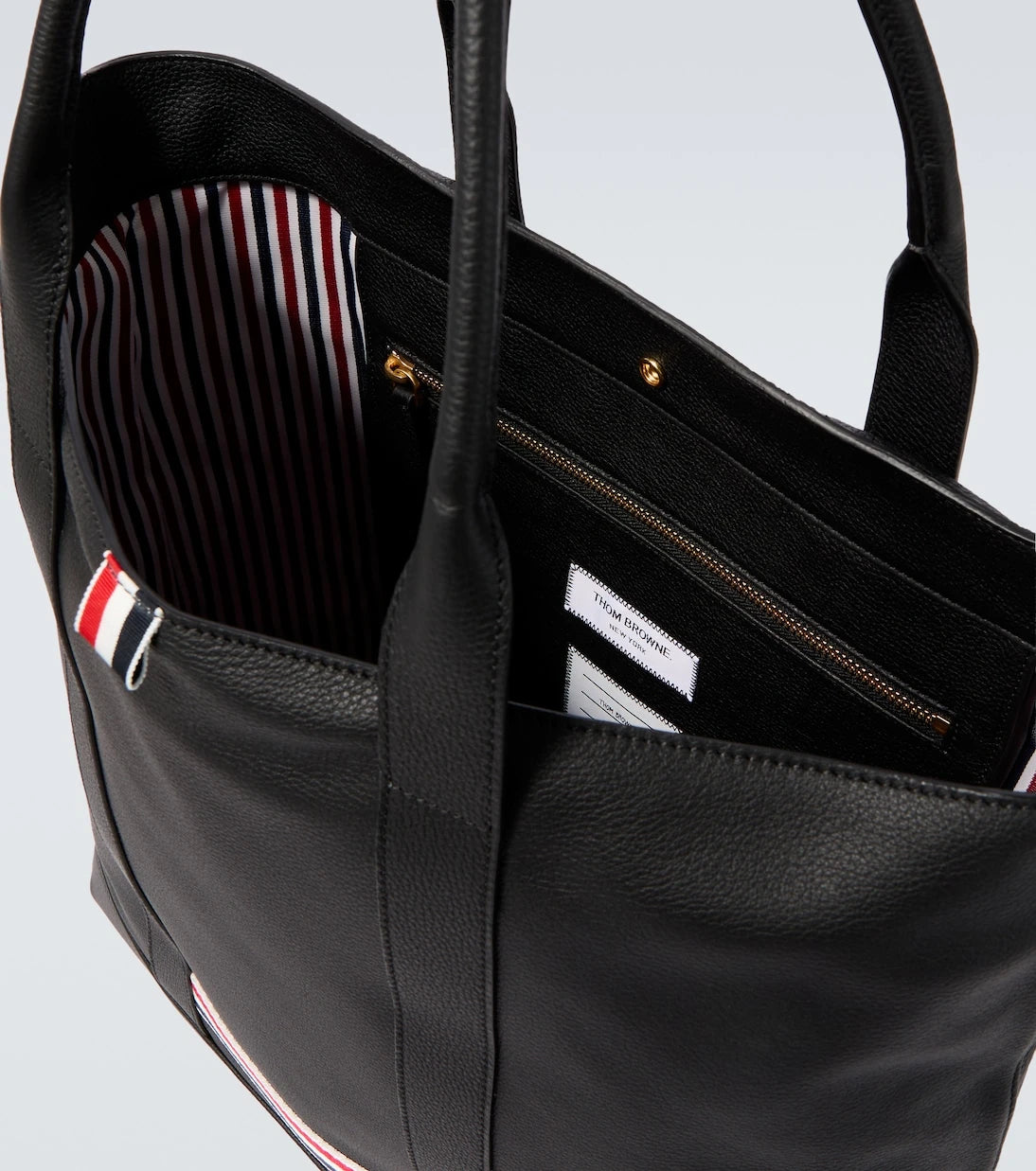Thom Browne - Leather tote bag