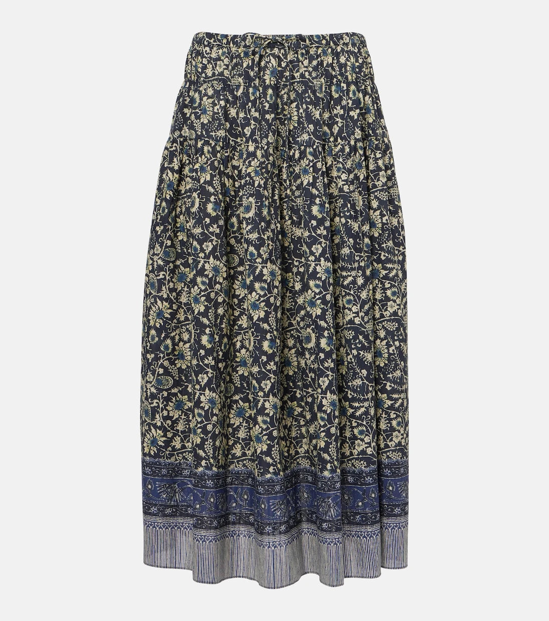 Ulla Johnson - Avia pleated cotton-blend midi skirt