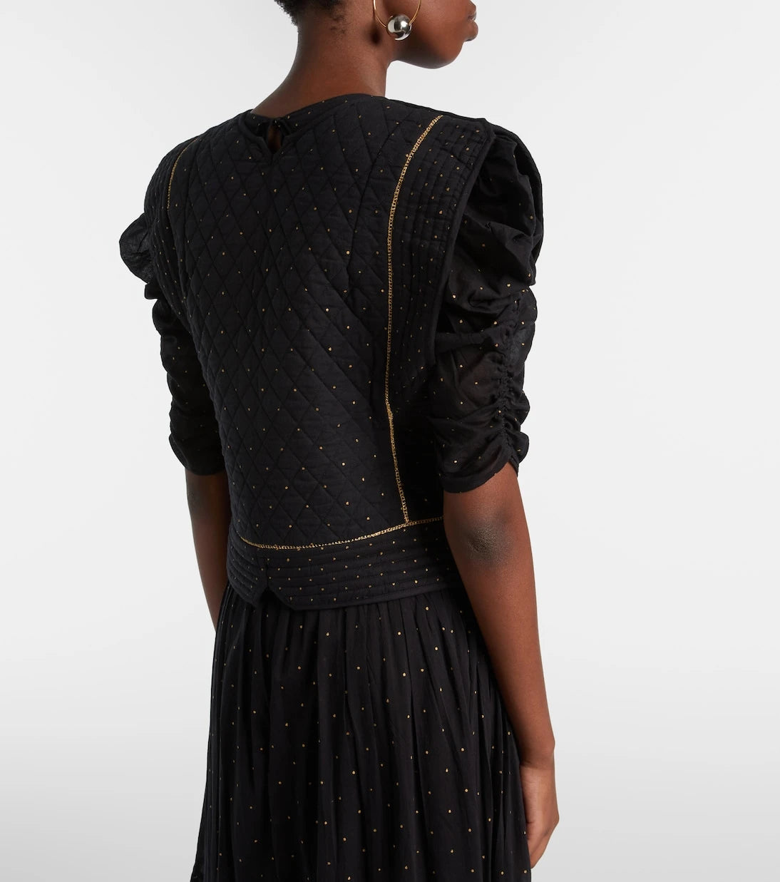 Marant Etoile - Volana embellished cropped cotton vest