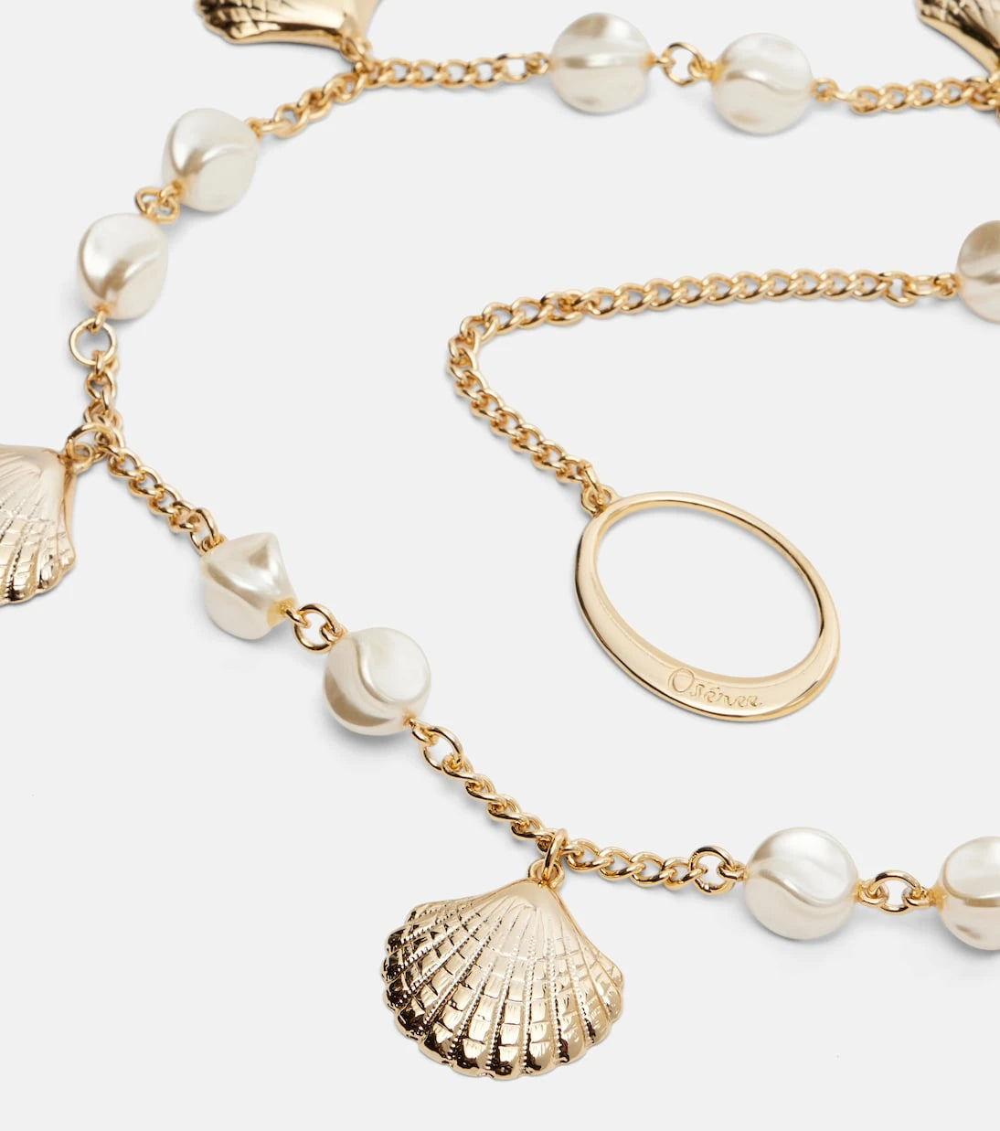 Oséree - Shells embellished chain belt