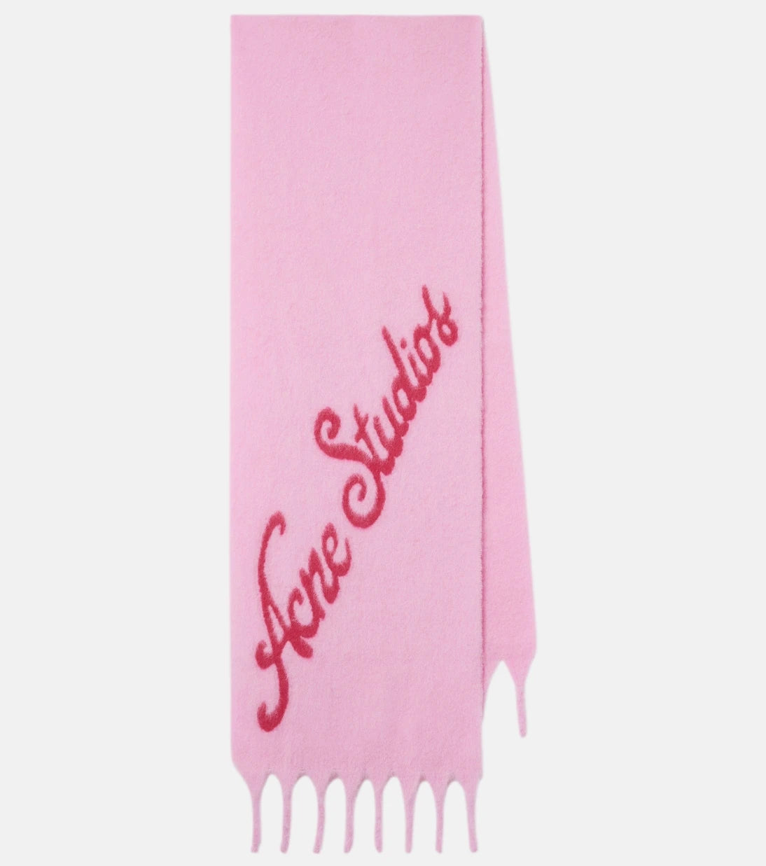 Acne Studios - Logo alpaca-blend fil coupé scarf