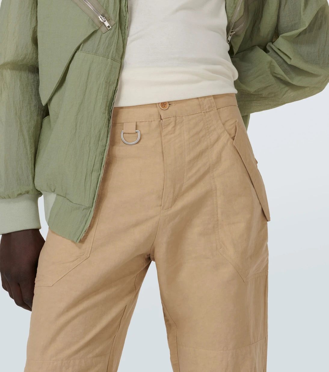 Ranra - Stymir cotton and linen-blend straight pants