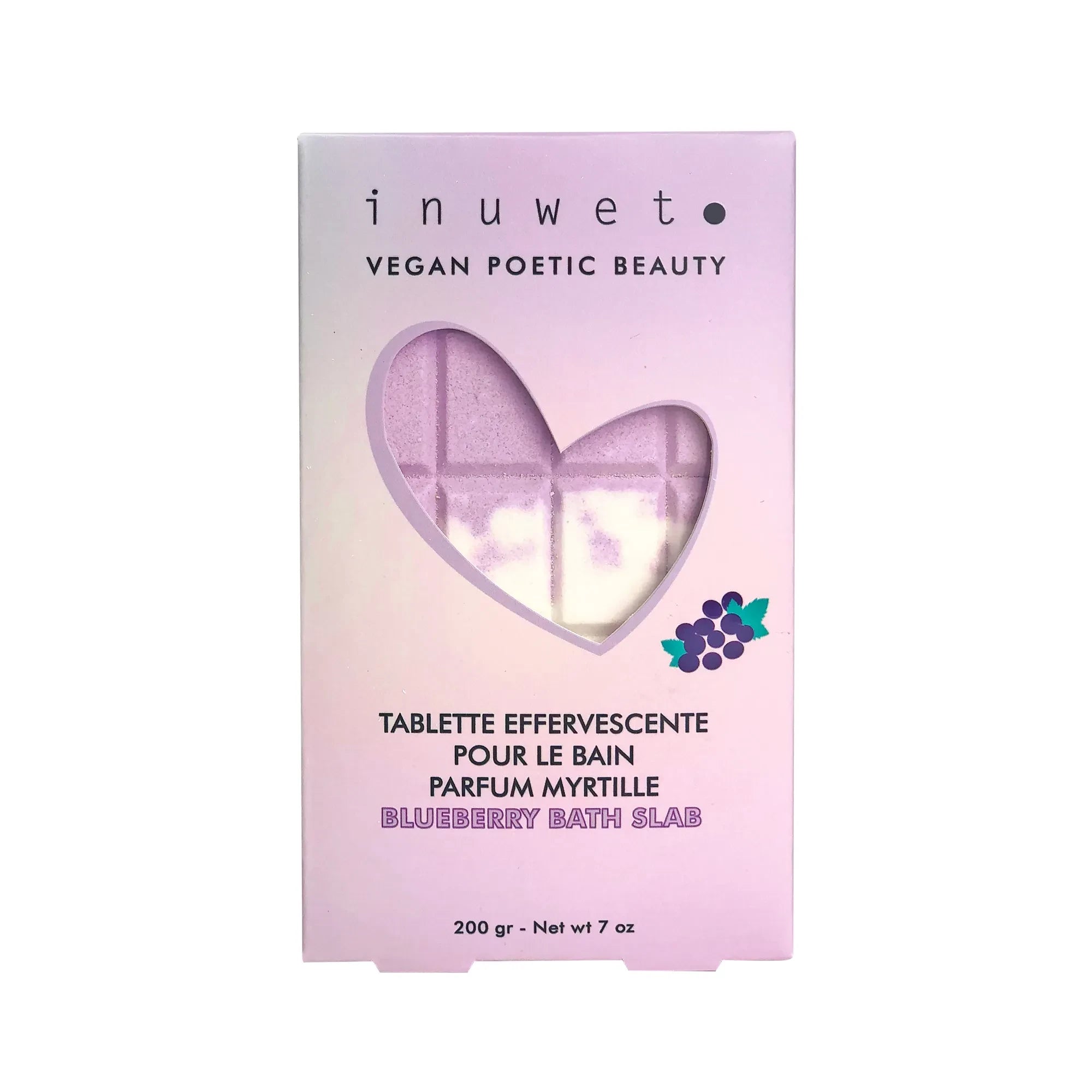 Inuwet - Shimmering Blueberry Bath Bar - 200 g