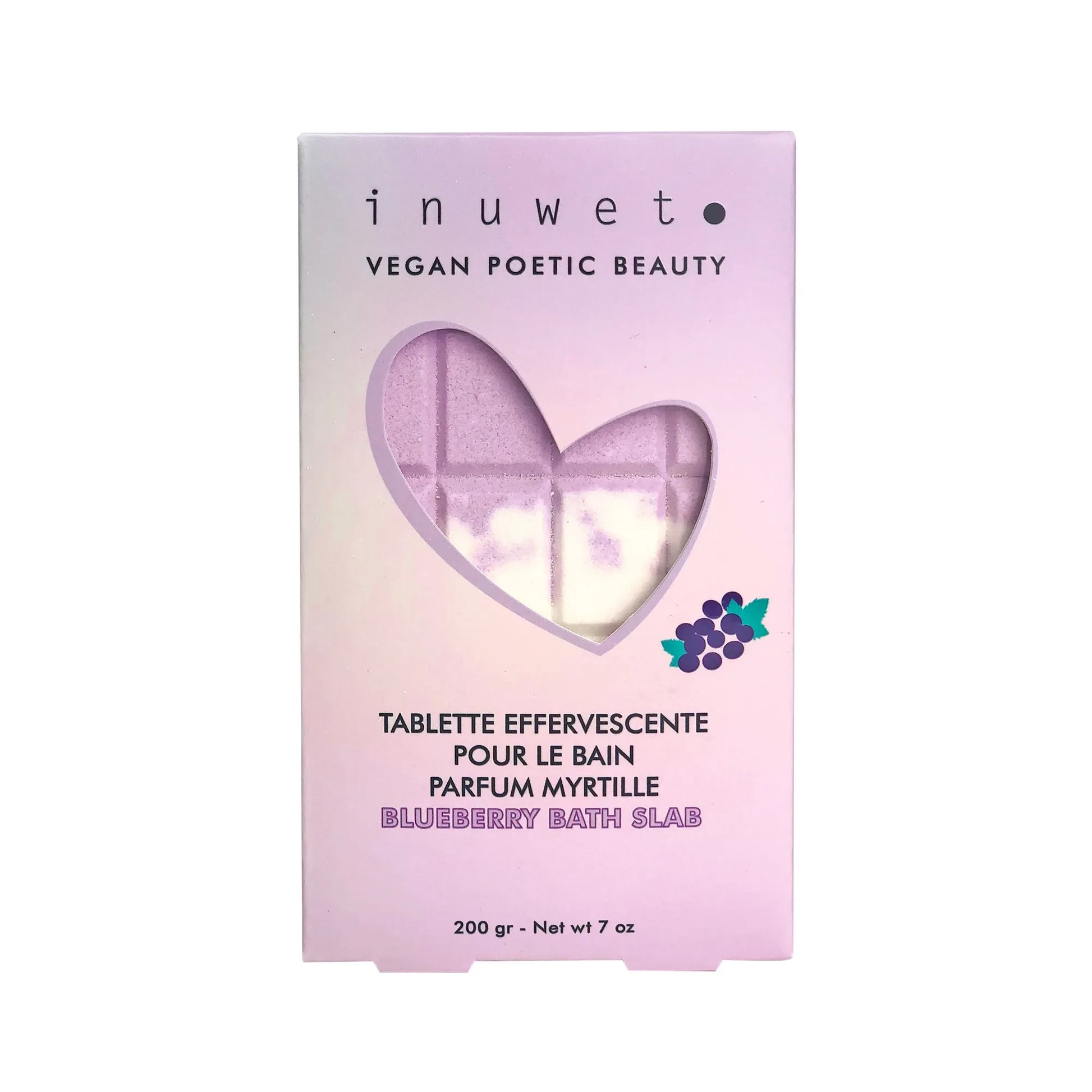Inuwet - Shimmering Blueberry Bath Bar - 200 g