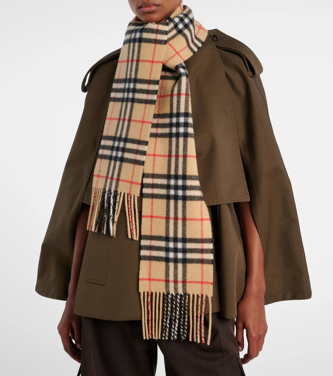 Burberry - Burberry Check cashmere scarf