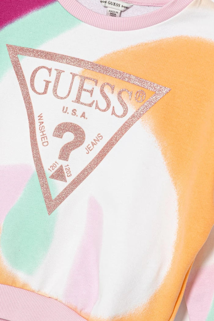 Детски памучен суичър Guess