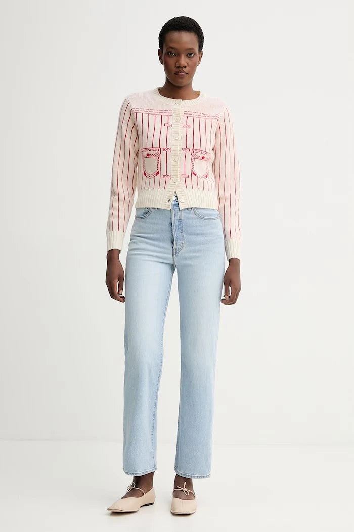Дънки Levi's RIBCAGE STRAIGHT ANKLE
