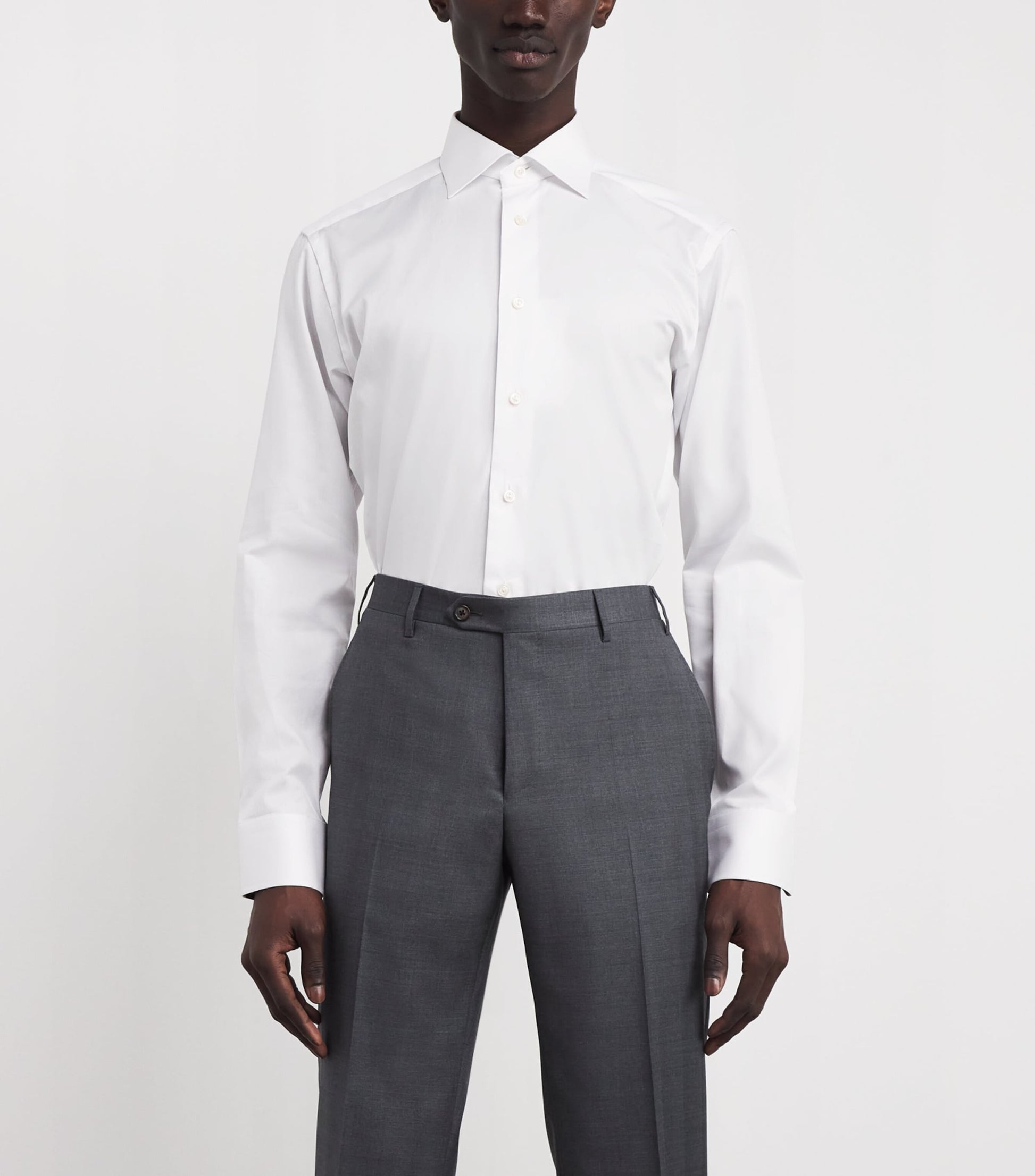 Signature Twill Floral-Trim Shirt