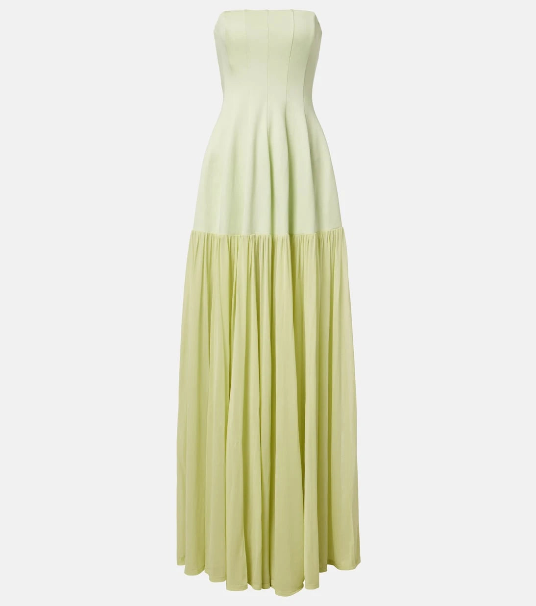 Simkhai - Sandrine gathered jersey bustier gown