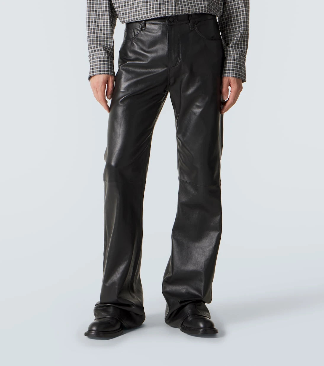 Acne Studios - Leather flared pants