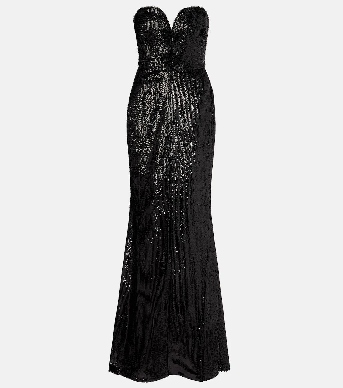 Elie Saab - Sequined strapless silk-blend gown