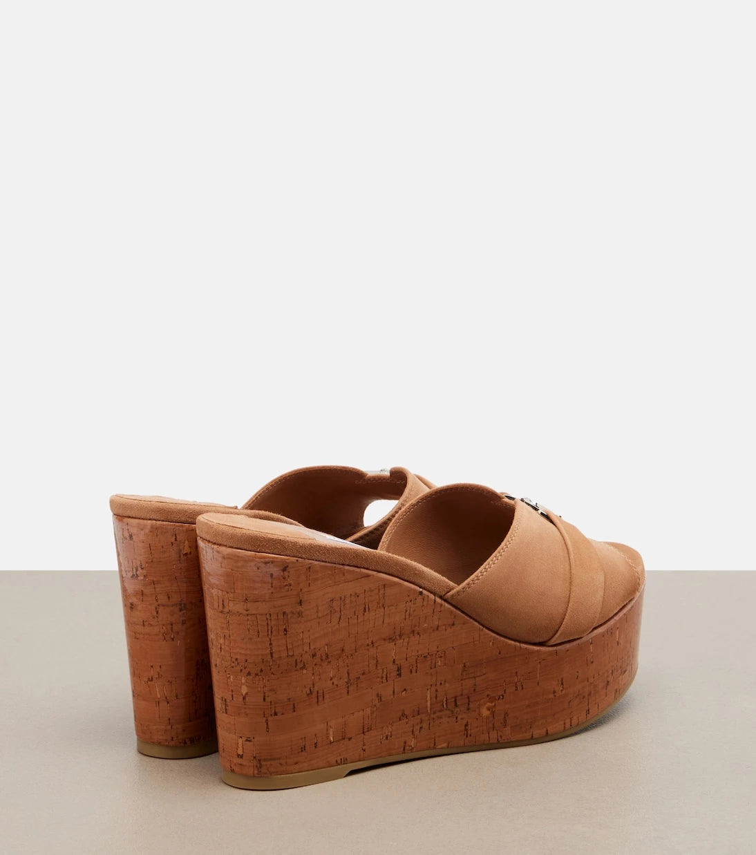 Jimmy Choo - Leda suede wedge mules
