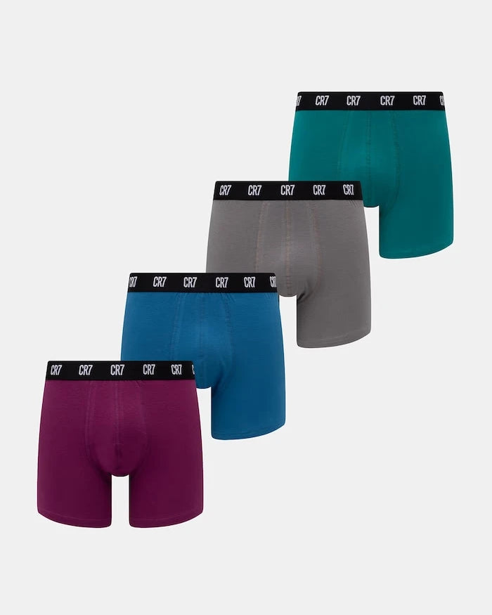 CR7 Cristiano Ronaldo erkek pamuklu ve elastanlı dar boxer 4 adet