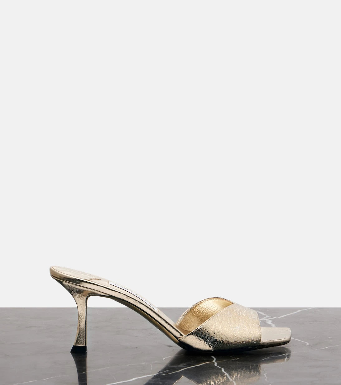 Jimmy Choo - Skye 70 metallic mules