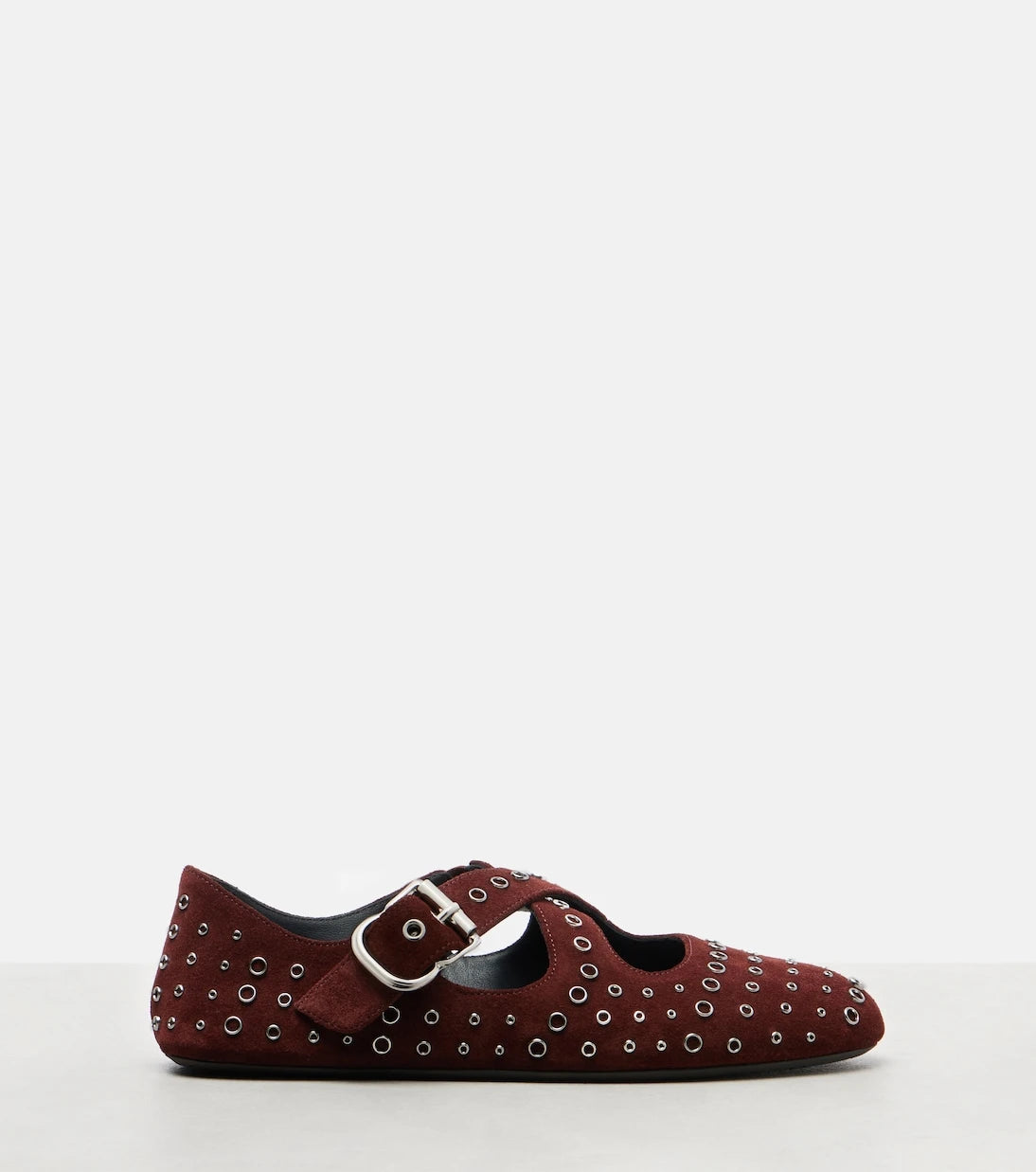 Alaïa - Embellished suede ballet flats