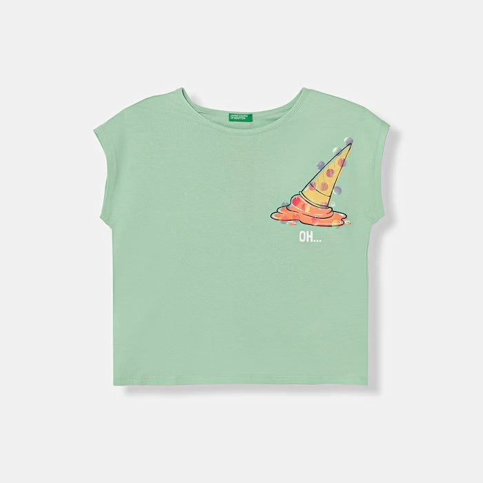 United Colors of Benetton тениска за деца от памук