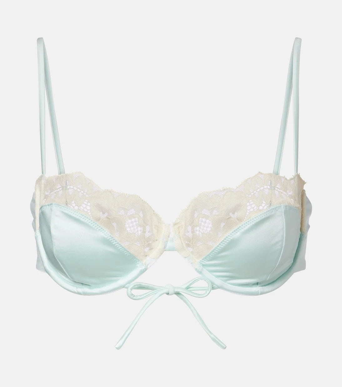 Montce - Lena lace-trimmed bikini top