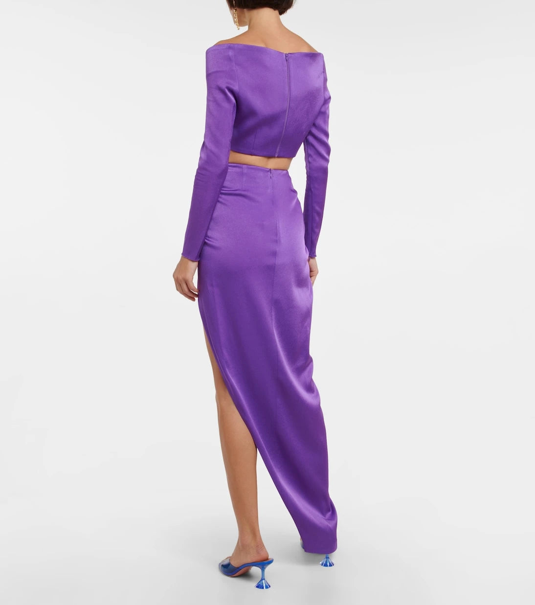Alex Perry - Ford off-shoulder satin crop top