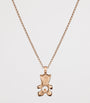 Rose Gold and Diamond Happy Diamonds Teddy Necklace