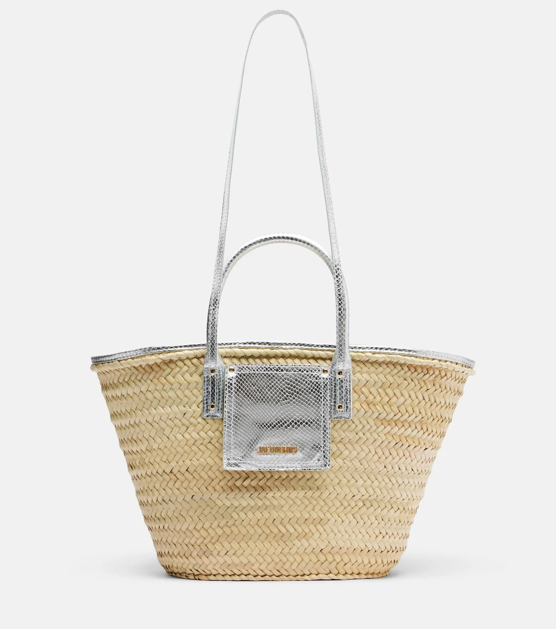 Jacquemus - Soli Medium croc-effect raffia basket bag