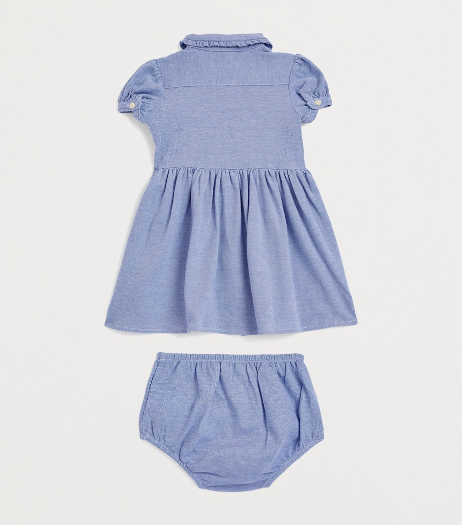 Ralph Lauren Kids Cotton Oxford Dress and Bloomers Set (3-24 Months)