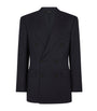 Navy Wool Pinstripe Blazer