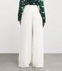 White Compact Cady Wide-Leg Trousers