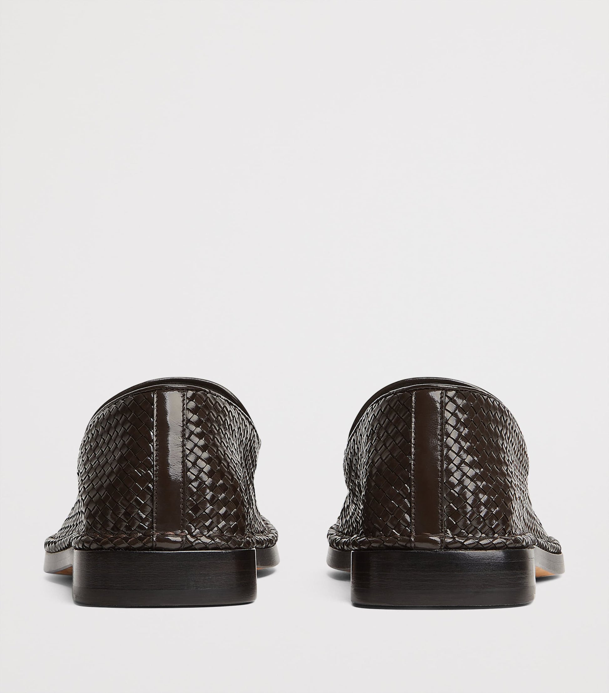 Leather Woven Daddy Loafers