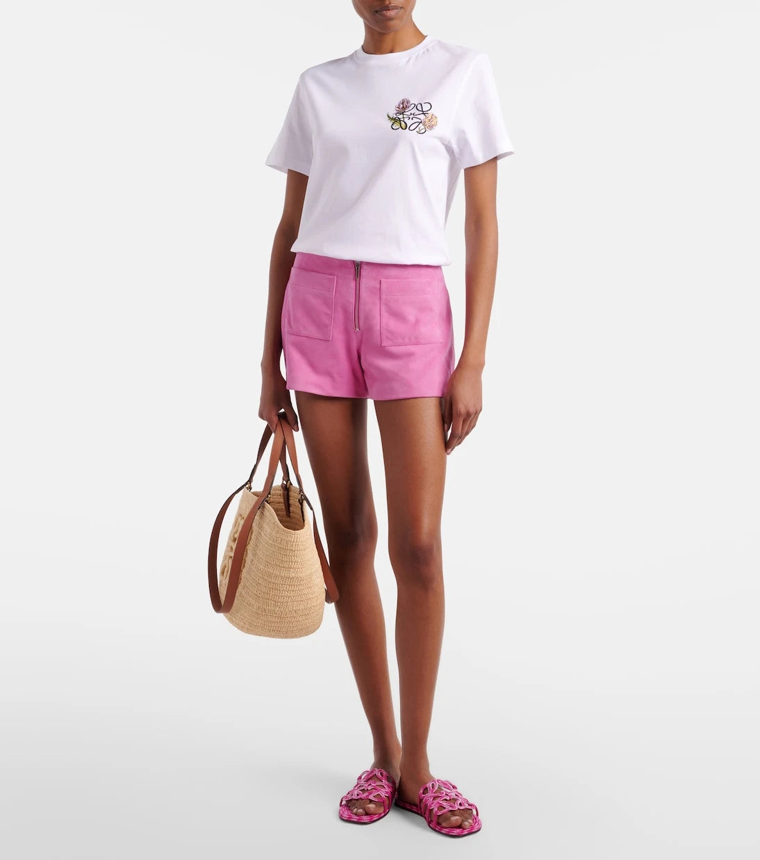 Loewe - Paula's Ibiza Petal Anagram canvas slides