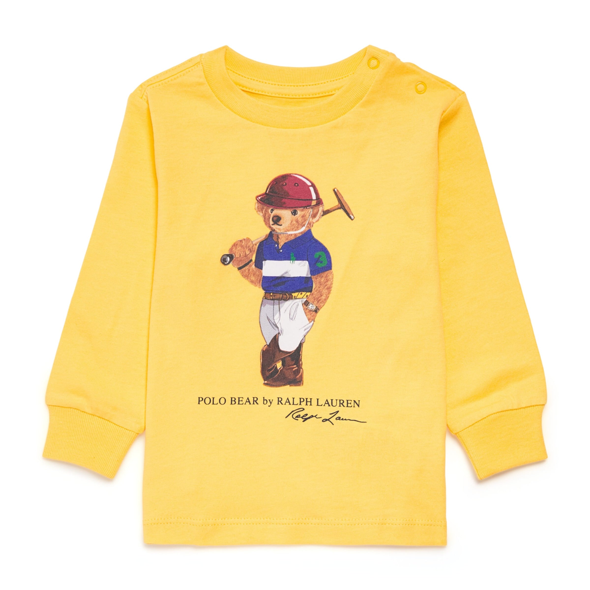 Ralph Lauren Kids Cotton Polo Bear Long-Sleeve T-Shirt (3-24 Months)