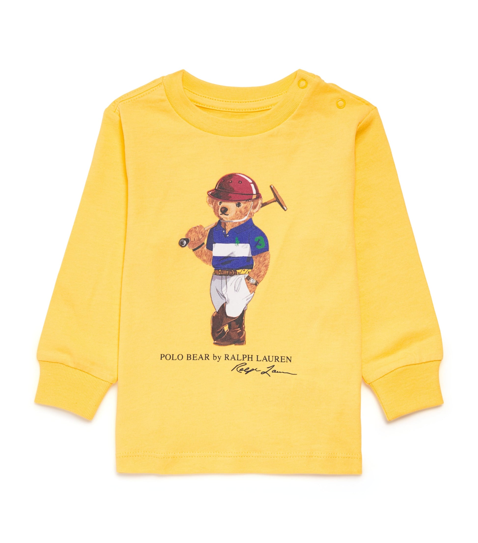 Ralph Lauren Kids Cotton Polo Bear Long-Sleeve T-Shirt (3-24 Months)