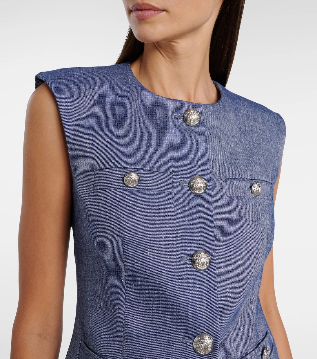 Veronica Beard - Tamara linen-blend vest